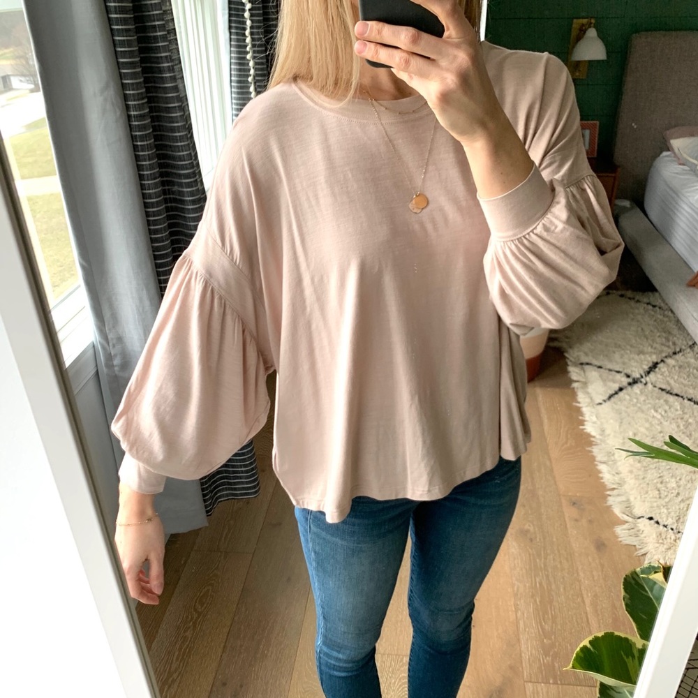 Gap Blush Pink Tunic Top XS - Picture 2 of 8